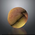 Fresh Ripe Peach With Red And Yellow Skin On Black Surface