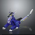 Blue Fantasy Dragon With White Horns Long Tail Energy Accents And Scaled