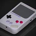 Nintendo Game Boy Classic White Handheld Gaming Device With Cross Pad And Pink Buttons