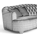 PROMEMORIA Rodolfo multi-person sofa pull button sofa classic pull button sofa soft bag sofa cushion 3d model