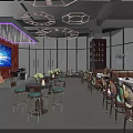 Modern Bar Interior With Vintage Wine Racks Wooden Counter And Ambient Lighting