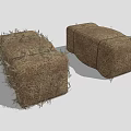 Natural Agricultural Plant Hay Bales As Essential Farm Storage And Feeding Material