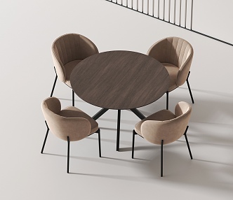 Modern leisure tables and chairs 3d model