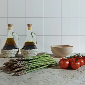 Modern Vegetable Kitchen Ornaments 3d model