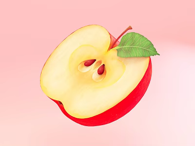 fruit apple 3d model