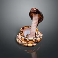 snake cobra venomous snake python reptile cold-blooded animal reptile 3d model