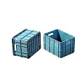 Storage Basket Plastic Trough Storage Trough 3d model