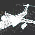 U.S. Air Force Military Transport Aircraft With Gray Exterior And Official Markings