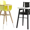 Colorful Wooden And Plastic Children's Chairs Including Rocking And High Chairs