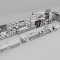 Stainless Steel Commercial Kitchen Appliances With Integrated Layout And Multiple Devices