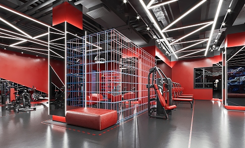 Modern Gym 3d model