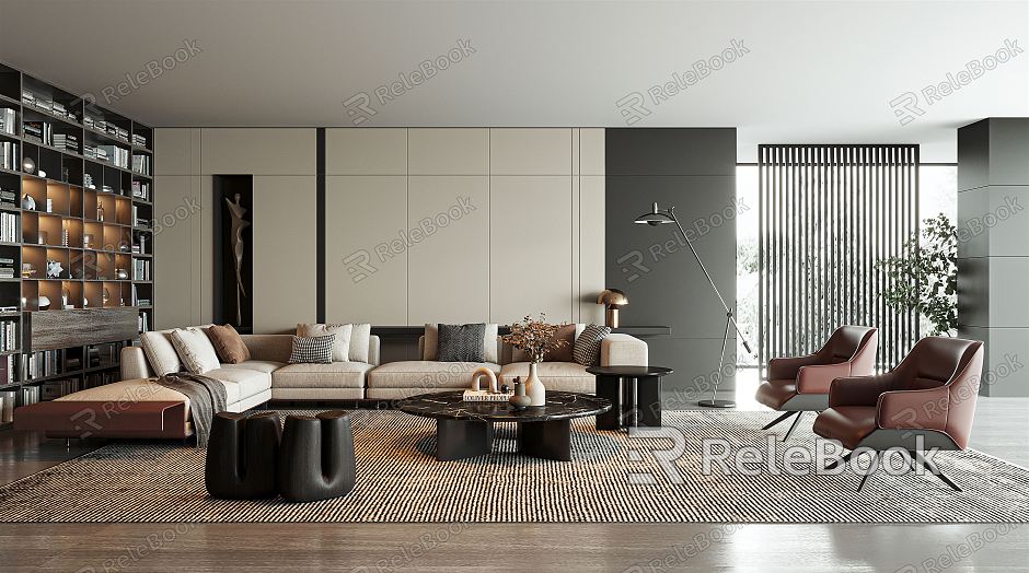 modern living room sofa model