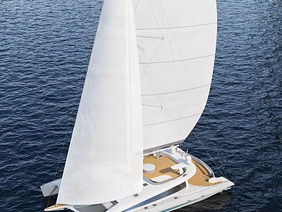 Modern Sailing 3d model