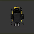 Electric Wheelchair With Yellow Black Frame Comfortable Seat Armrest And Wheels
