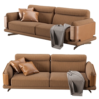 Light Luxury Multiplayer Sofa 3d model