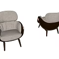 Single sofa 3d model
