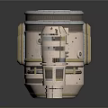 Mechanical Metal Components With Different Sizes Bolted Structure And Round Tops On