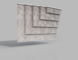 Fabric venetian blinds 3d model