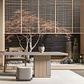 New Chinese Tea Room 3d model