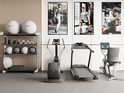 Modern Fitness Equipment 3d model