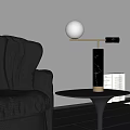 Fontana Table Lamp Light Luxury Table Lamp Metal Table Lamp 3d model