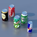 Assorted Canned Beverages Collection Featuring Various Brands Alcoholic And Non Alcoholic Flavors