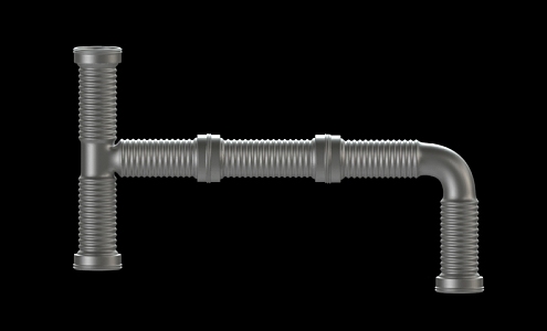 Modern Piping 3d model