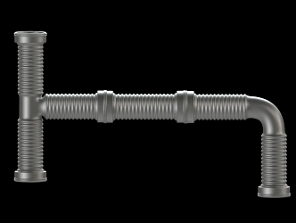 Modern Piping 3d model