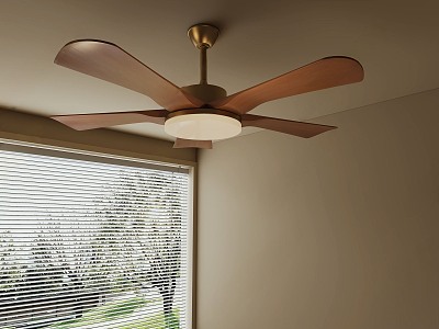 Modern fan light 3d model