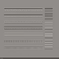 Various Elegant Gypsum Cornice Styles with Decorative Patterns for Interior Decoration