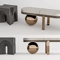Modern Stool Bench Low Stool 3d model