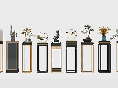 New Chinese style ornaments combination 3d model