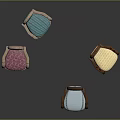 Stylish Accent Chairs With Various Colorful Patterns And Wooden Frames Design