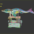 Machine Shark Science Fiction Shark Future Shark Concept Shark Machine Shark Animal Game Animal 3d model