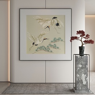 New Chinese Animal Painting Decorative Painting 3d model