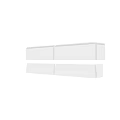 White Decorative Construction Components With Long Strip Shape And Smooth Surface