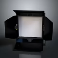 Professional Lighting Fixture Combination With Black Housing Grille Design And Studio Illumination