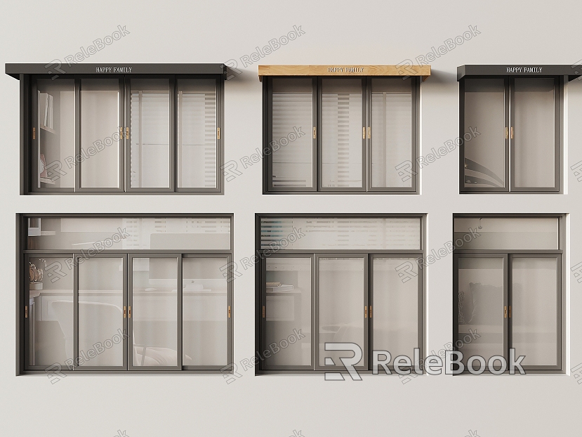 Modern sliding window casement window model