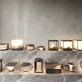 Modern Outdoor Lights With Geometric Shapes Metal Frames And Warm Glow