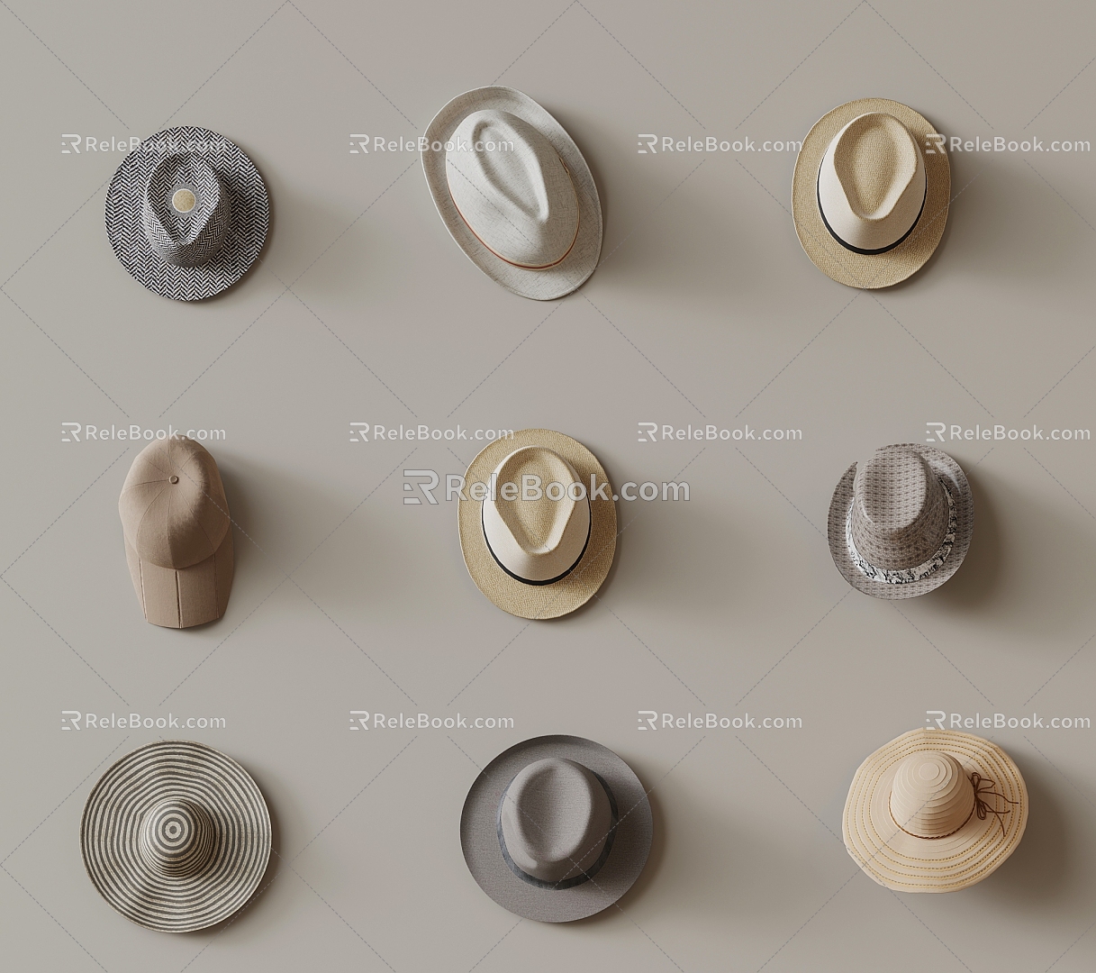 hat sun hat 3d model