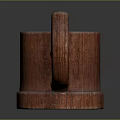 Unique Rustic Handcrafted Wooden Mug Featuring Carved Patterns And Curved Handle