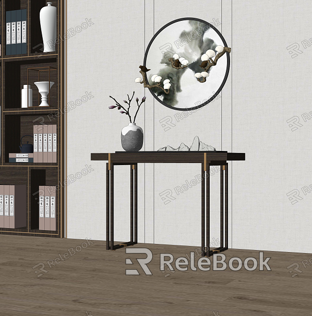 New Chinese Style End View Table Entrance Cabinet End View Table model