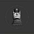 White Black And Blue High Top Sneakers With Stylish Patterns And Transparent Sole