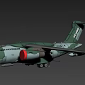 Indonesian Air Force Passenger Aircraft With Camouflage Livery And Red Circular Insignia