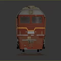 Modern Train Light Rail Subway High Speed Rail 3d model
