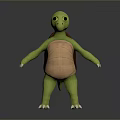 Turtle Cartoon Turtle Snapping Turtle Chickbill Turtle Reptile Cold Blooded Animal Reptile Class 3d model