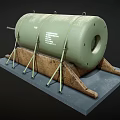 Bomb Torpedo Bomb Torpedo Missile Ammunition 3d model