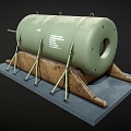 Bomb Torpedo Bomb Torpedo Missile Ammunition 3d model