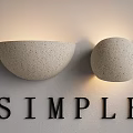 Simple Style Wall Lamps with Speckled Design Bowl and Sphere Shapes Illuminated on Wall