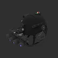 Tactical Helmet Mounted Weapon With Multi Lens Night Vision And Communication Gear